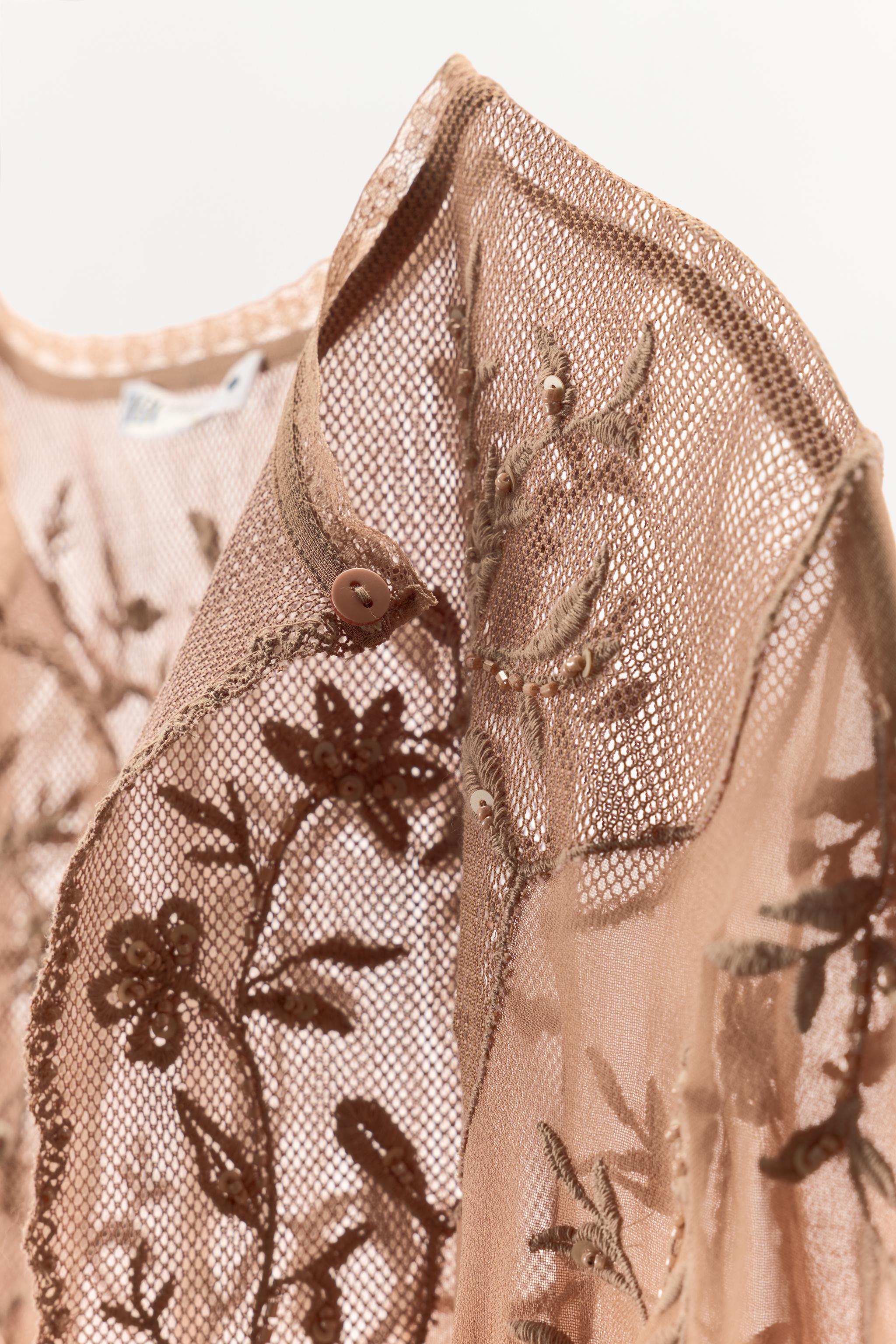 LIMITED EDITION GEORGETTE EMBROIDERED LAYER TOP